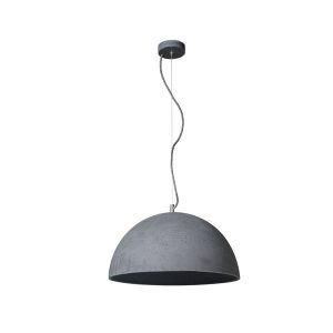 Sfera concrete lamp - size L - Grey/Steel elements