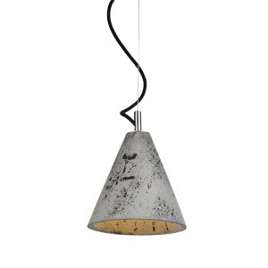 Lampa betonowa KOBE 1 - kolor salt&pepper